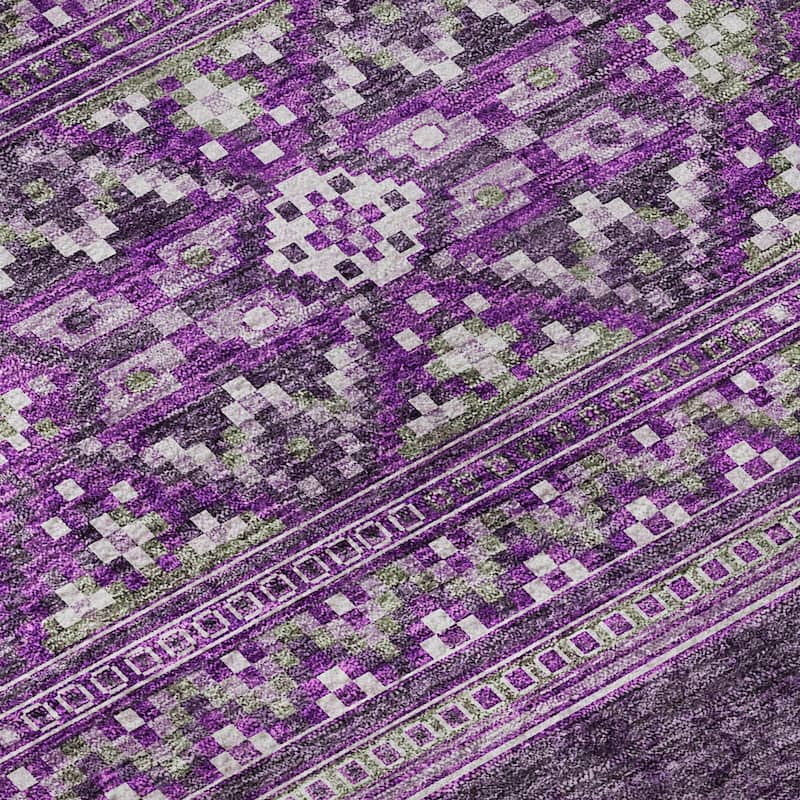 Premium Washable Super Soft Boho Stripe Mayfield Rug