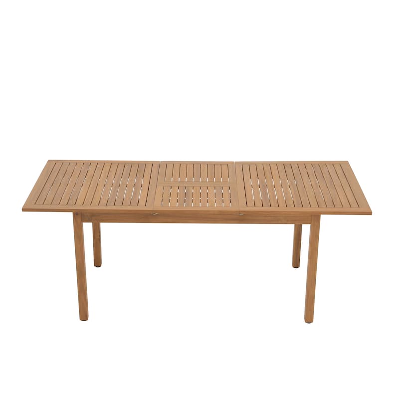 Outdoor Expandable Acacia Wood Dining Table