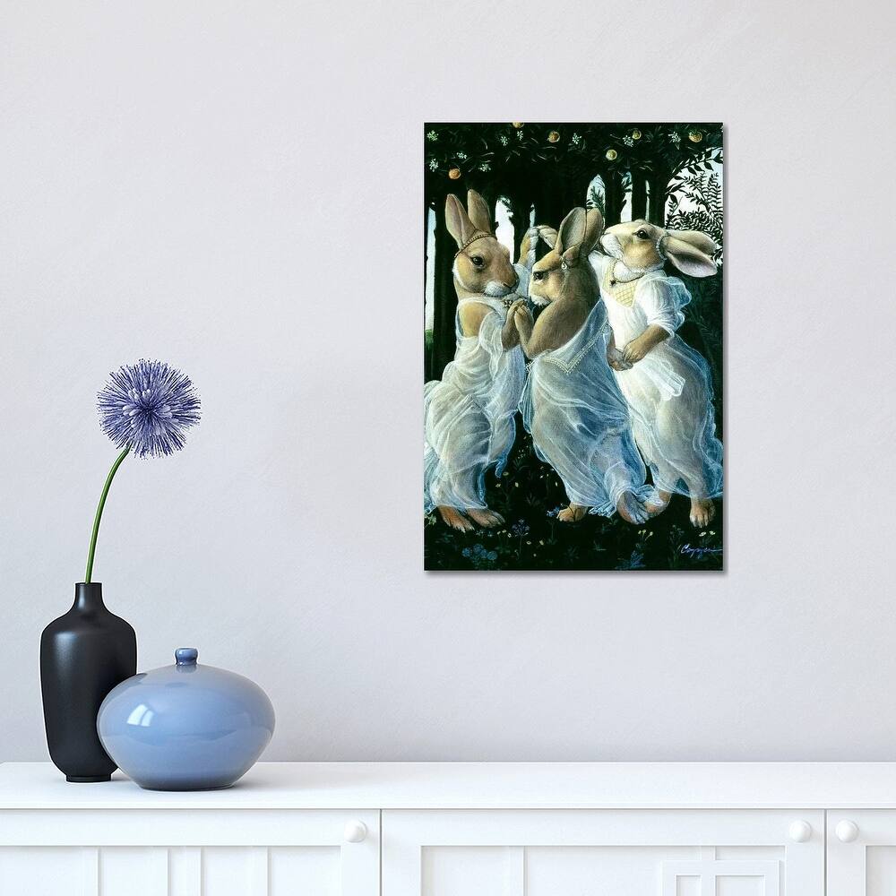 iCanvas "Bunny Graces" by Melinda Copper Canvas Print