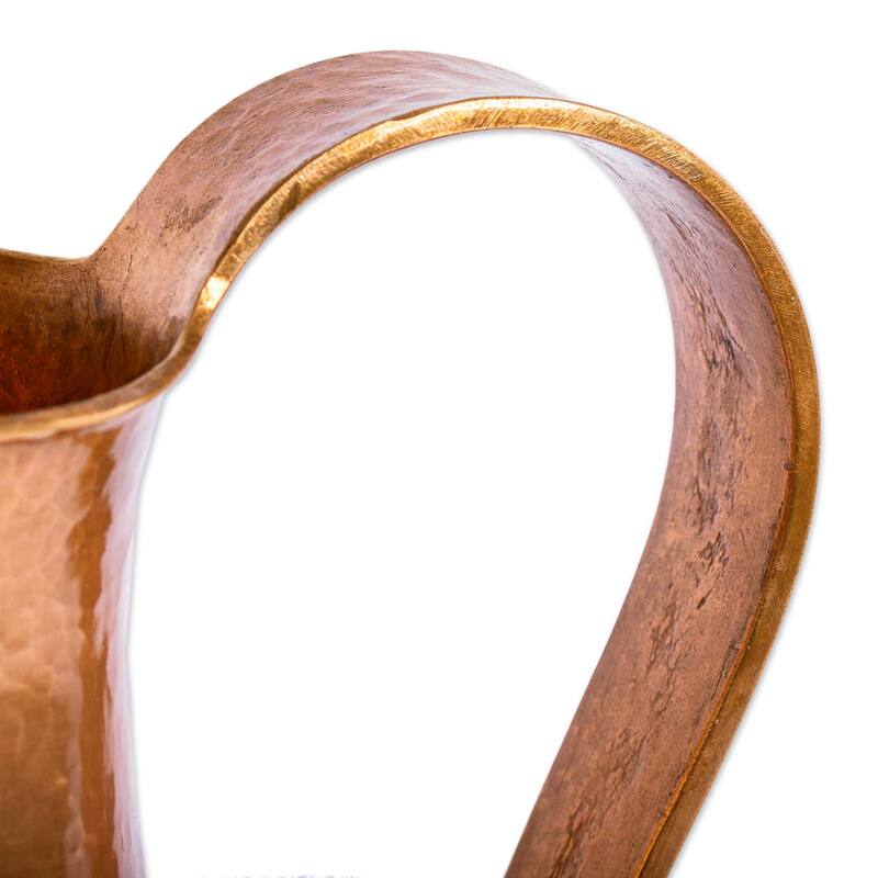 Novica Handmade Michoacan Magic Copper Pitcher