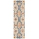 preview thumbnail 7 of 12, SAFAVIEH Handmade Trace Idelette Geometric Wool Rug 2'3" x 10' Runner - Grey/Blue - Runner