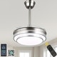 preview thumbnail 6 of 71, Bella Depot 36" Modern Retractable Ceiling Fan with Dimmable Led Light, Remote and APP Control 6-Speed Reversible DC Motor