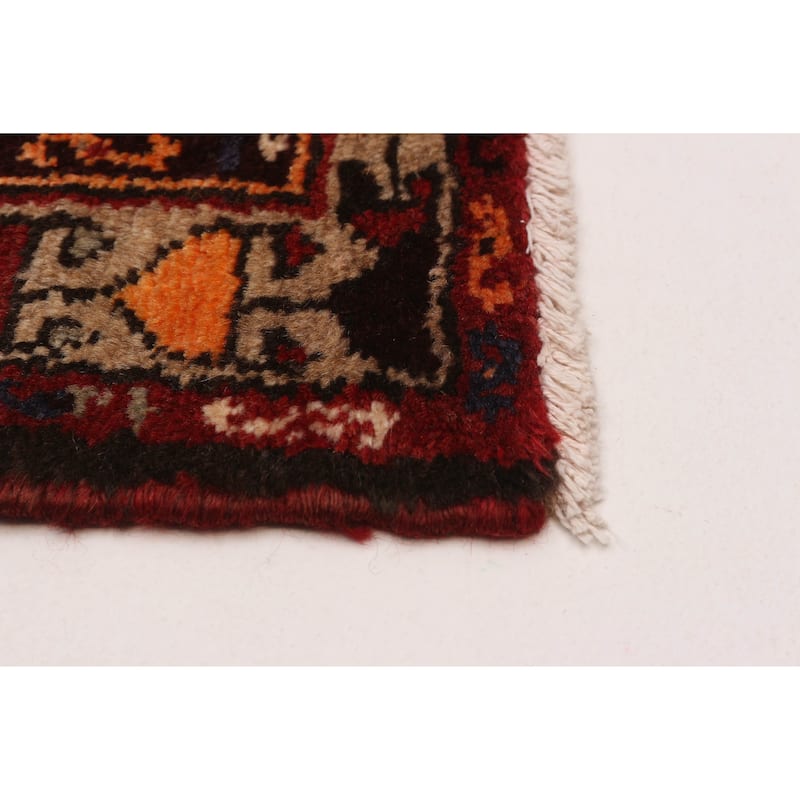 ECARPETGALLERY Hand-knotted Anadol Red Wool Rug - 3'5 x 9'9