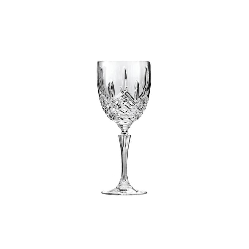 Set of 4 Markham Goblet Crystal Glasses, 13 Ounce, Clear (164644)