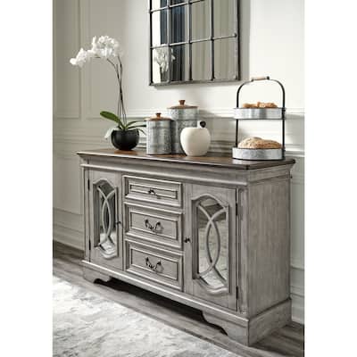 Ashley Furniture Lodenbay Two-tone Dining Room Server - 59"W x 17"D x 37"H