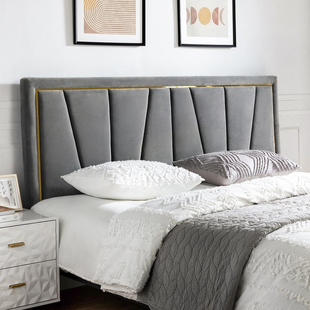 Eberhard Upholstered Tufted Contemporary Adjustable Wall-Mounted Headboard By HULALA HOME