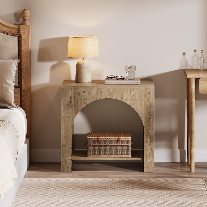 Farmhouse Night Stand Bedside Table for Bedroom Home Living Room