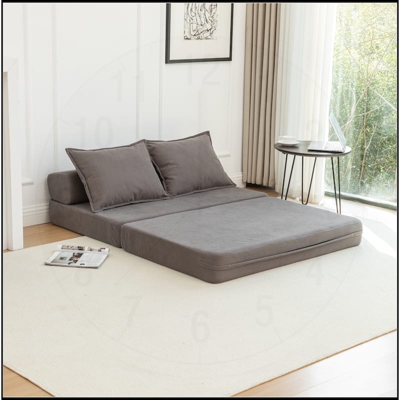 Foldable Sofa Bed Sleeper Lounge Chair with Pillow Floor Mattress