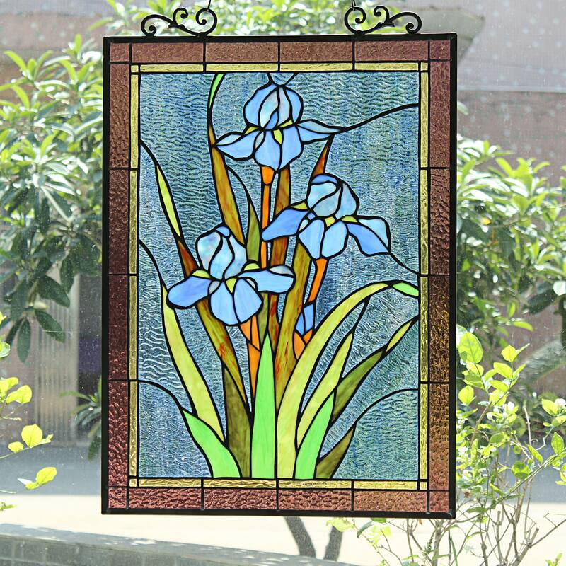 Floral Design Window Panel/ Suncatcher