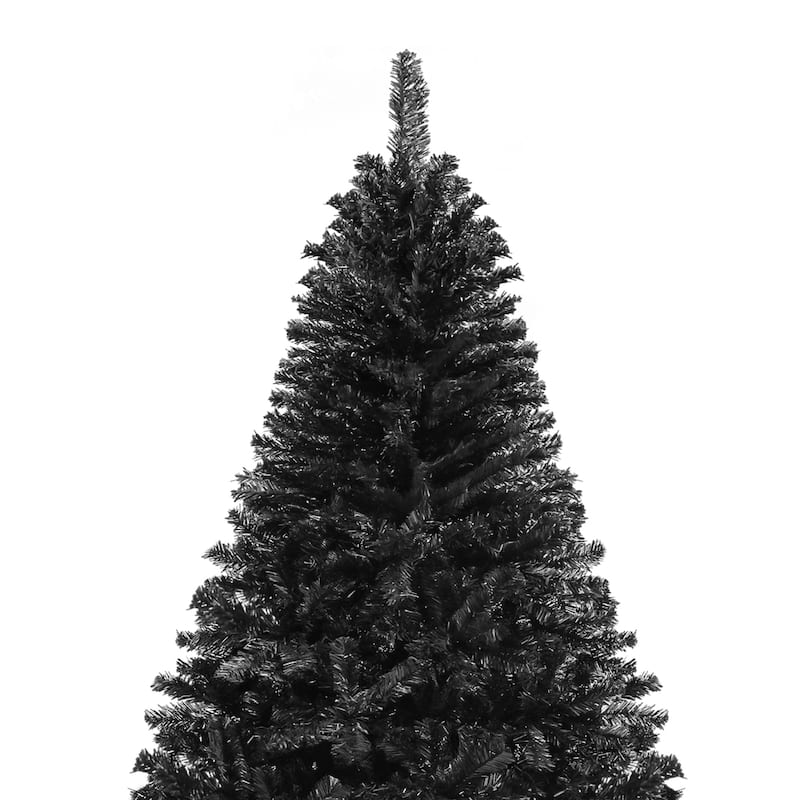 6/7.5FT Halloween Black Spruce Artificial Christmas Tree
