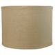 Classic Burlap Drum Lampshade, 8-inch to 16-inch Bottom Size Available - 14" - Natural Burlap