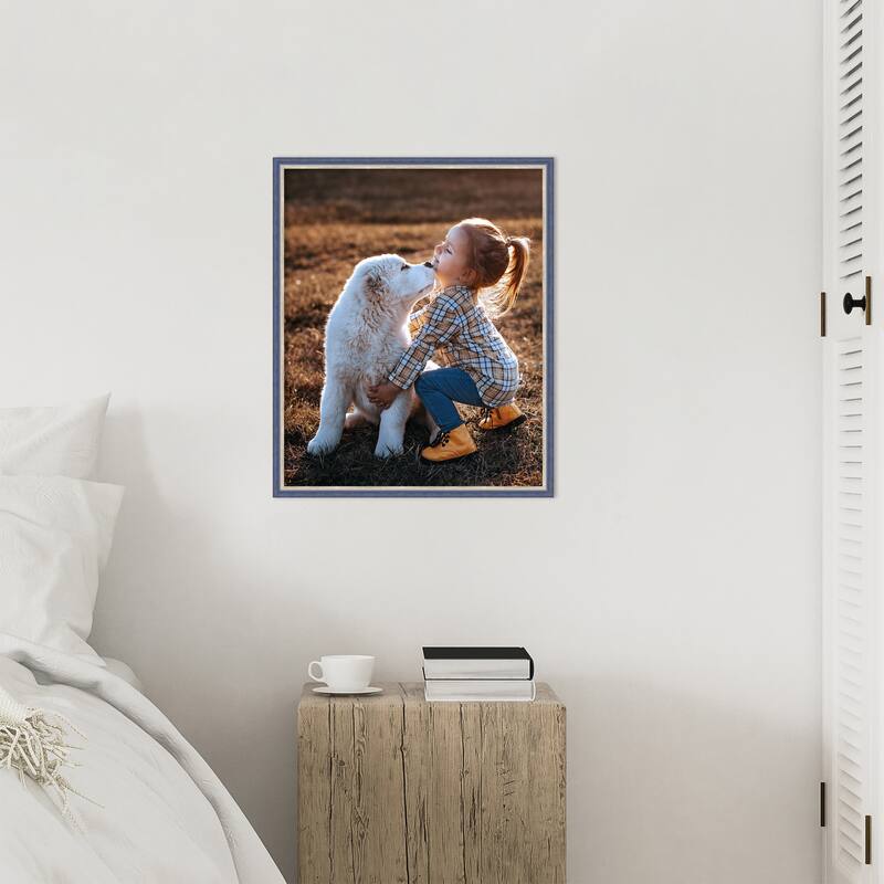 Theo Black Silver Narrow Framed Picture Frame, Photo Frame