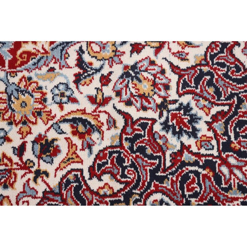 Red Kashan Turkish Area Rug Traditional Machine Made Carpet - 9'6" x 12'10"