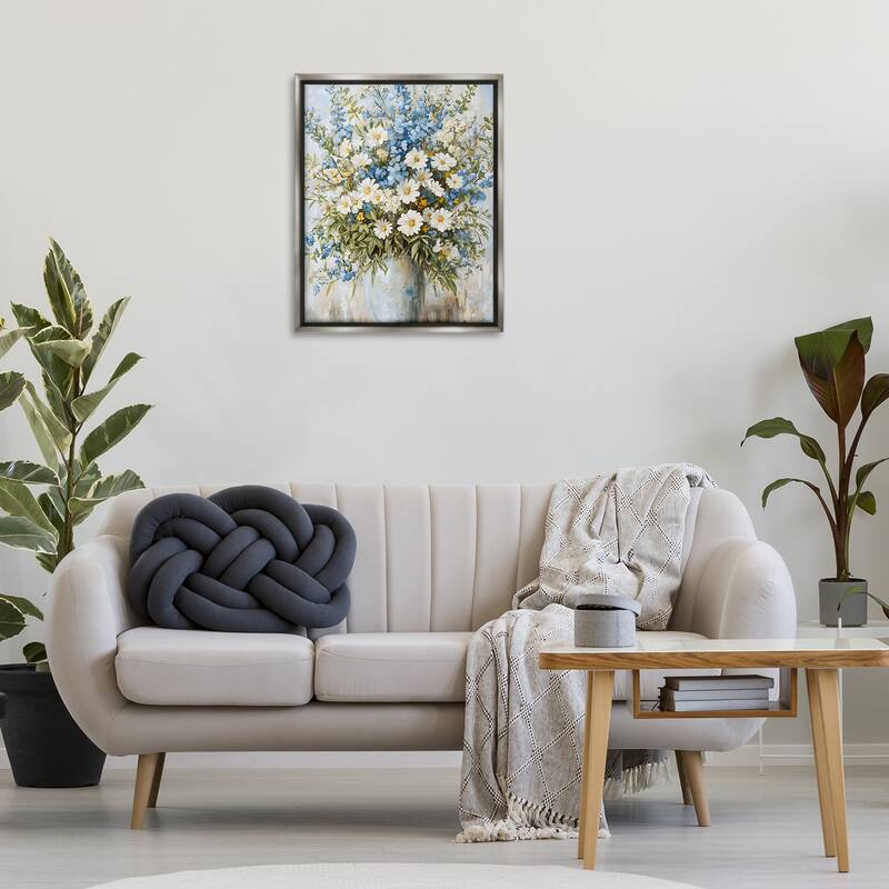 Stupell Heritage Style Bouquet Framed Floater Canvas Wall Art Design By Franklyn Gregory