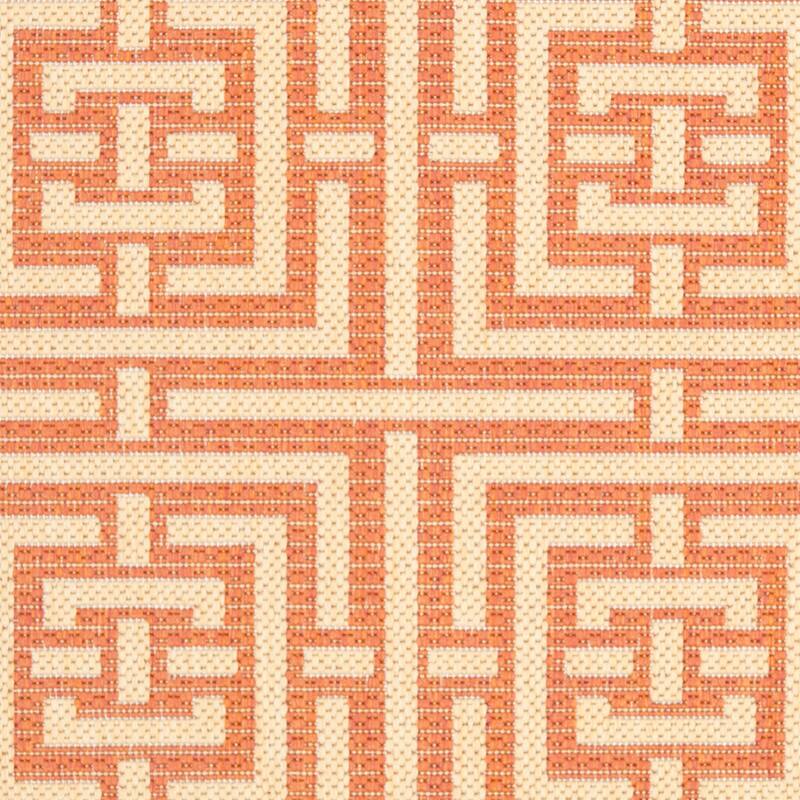 SAFAVIEH Courtyard Ginger Indoor/ Outdoor Waterproof Patio Backyard Rug