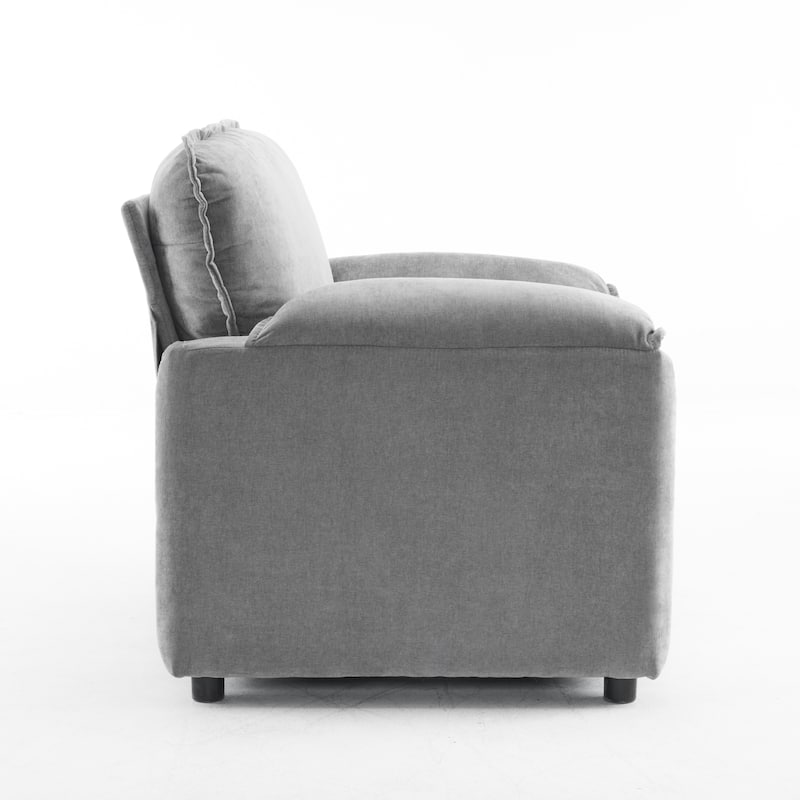 Chenille Oversized Lounge Chair with Thick Cushions and High Back Support Wide Seat