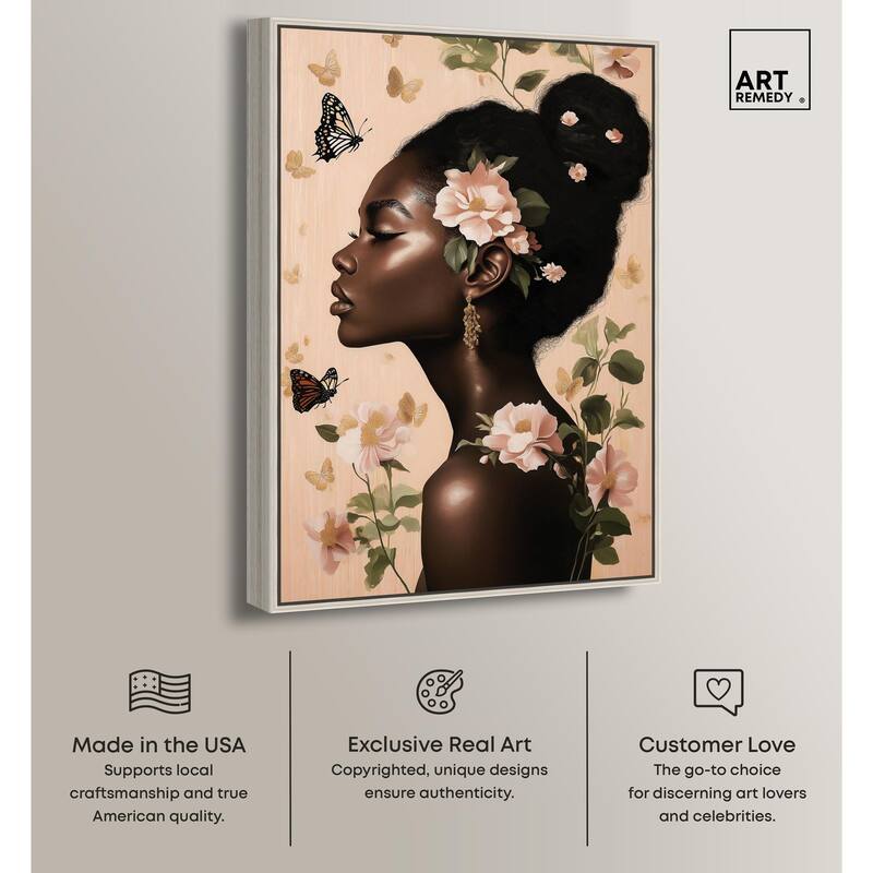 Apricot Whisper Canvas by Art Remedy