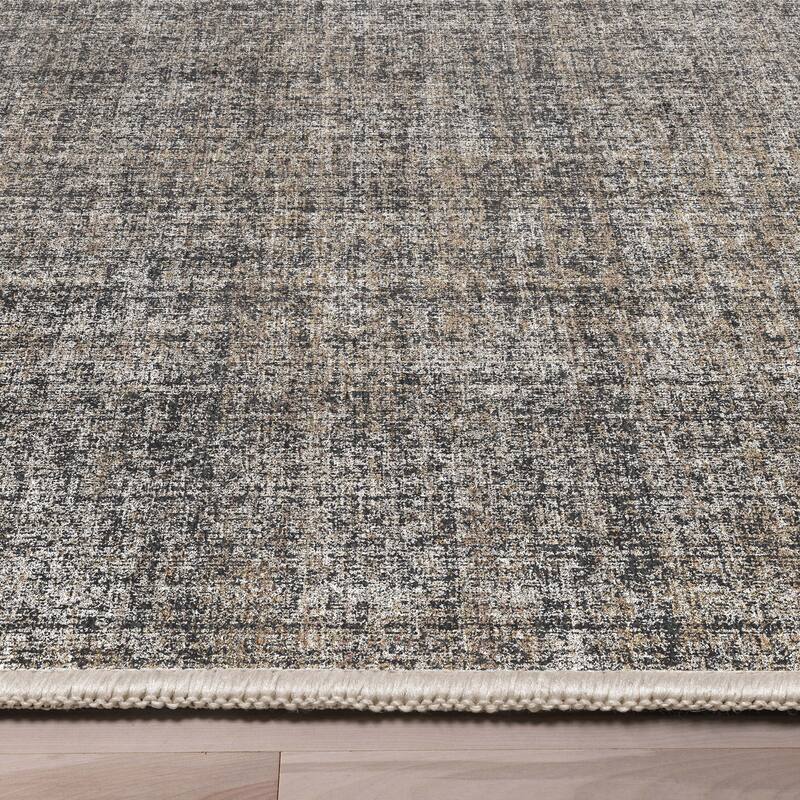 Well Woven Abstract Burst Retro Plaid Flat-Weave Machine Washable Area Rug