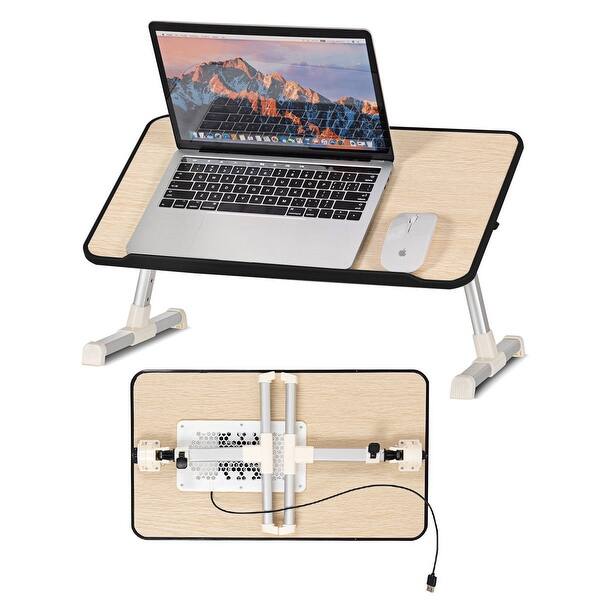 Shop Costway Portable Lap Desk Folding Laptop Computer Table