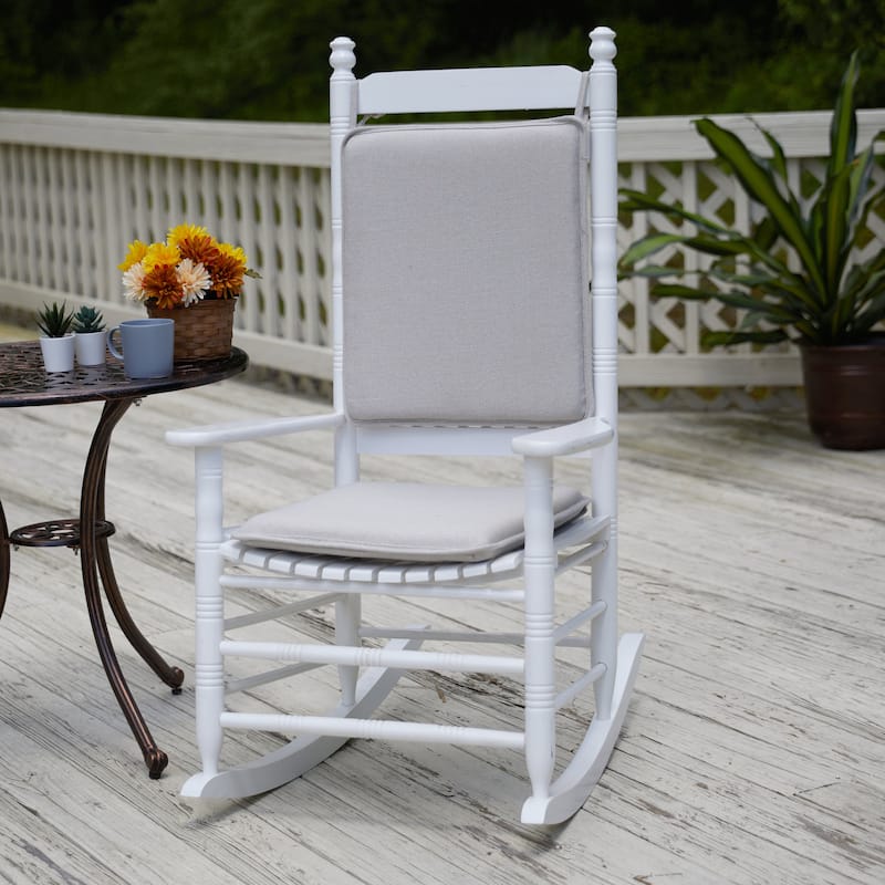 Solarium Indoor Outdoor Rocking Chair Cushion Set