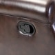 preview thumbnail 40 of 98, Baksoho Faux Leather Manual Swivel Recliner with Metal Base