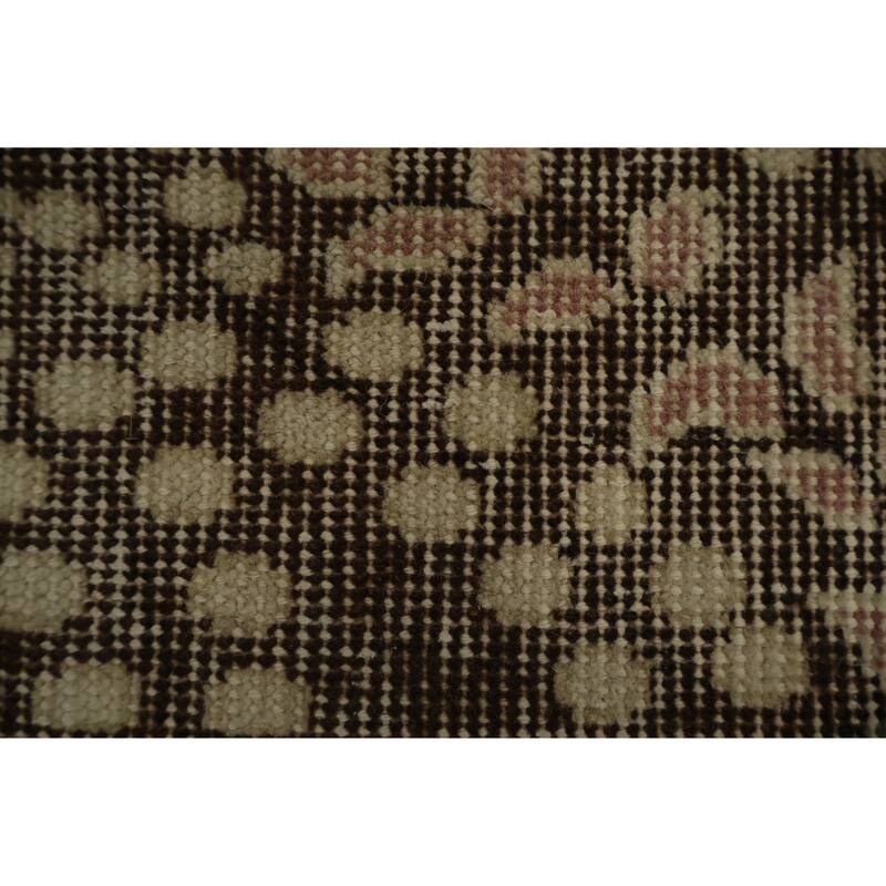 Hand Knotted Oriental 100% Wool Carpet Transitional Floral Beige & Ivories Anatolian Area Rug - 9' 4'' X 5' 7''