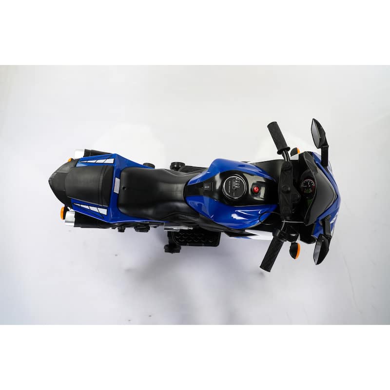 Kids Electric Motorcycle with Manual Throttle & Music, Ideal Xmas Gift