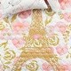 preview thumbnail 10 of 8, Lush Decor Watercolor Rose Paris Glitter Reversible Quilt Set