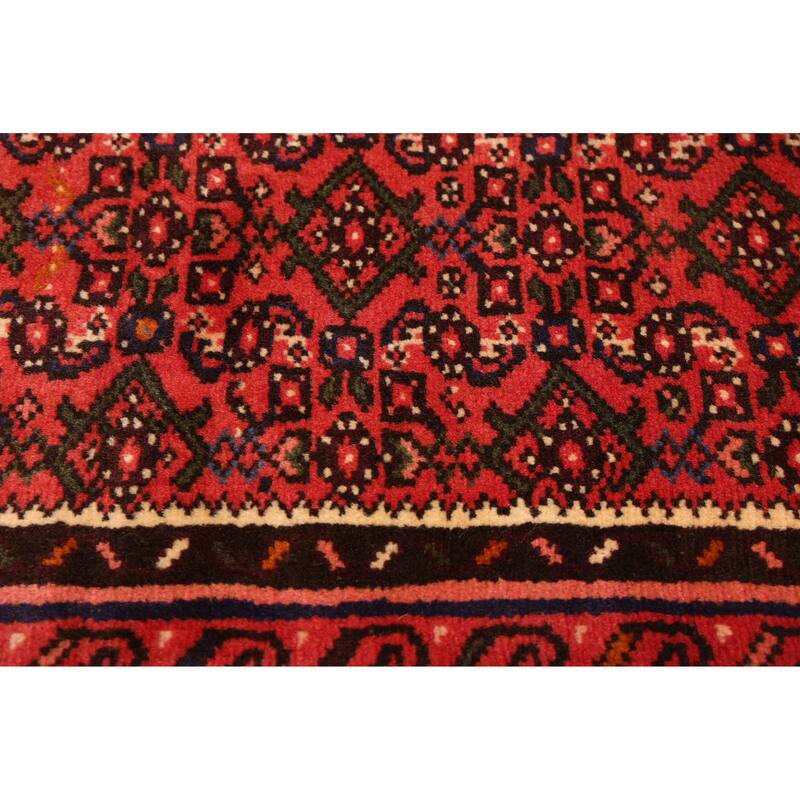 ECARPETGALLERY Hand-knotted Andelz Red Wool Rug - 2'9 x 9'6
