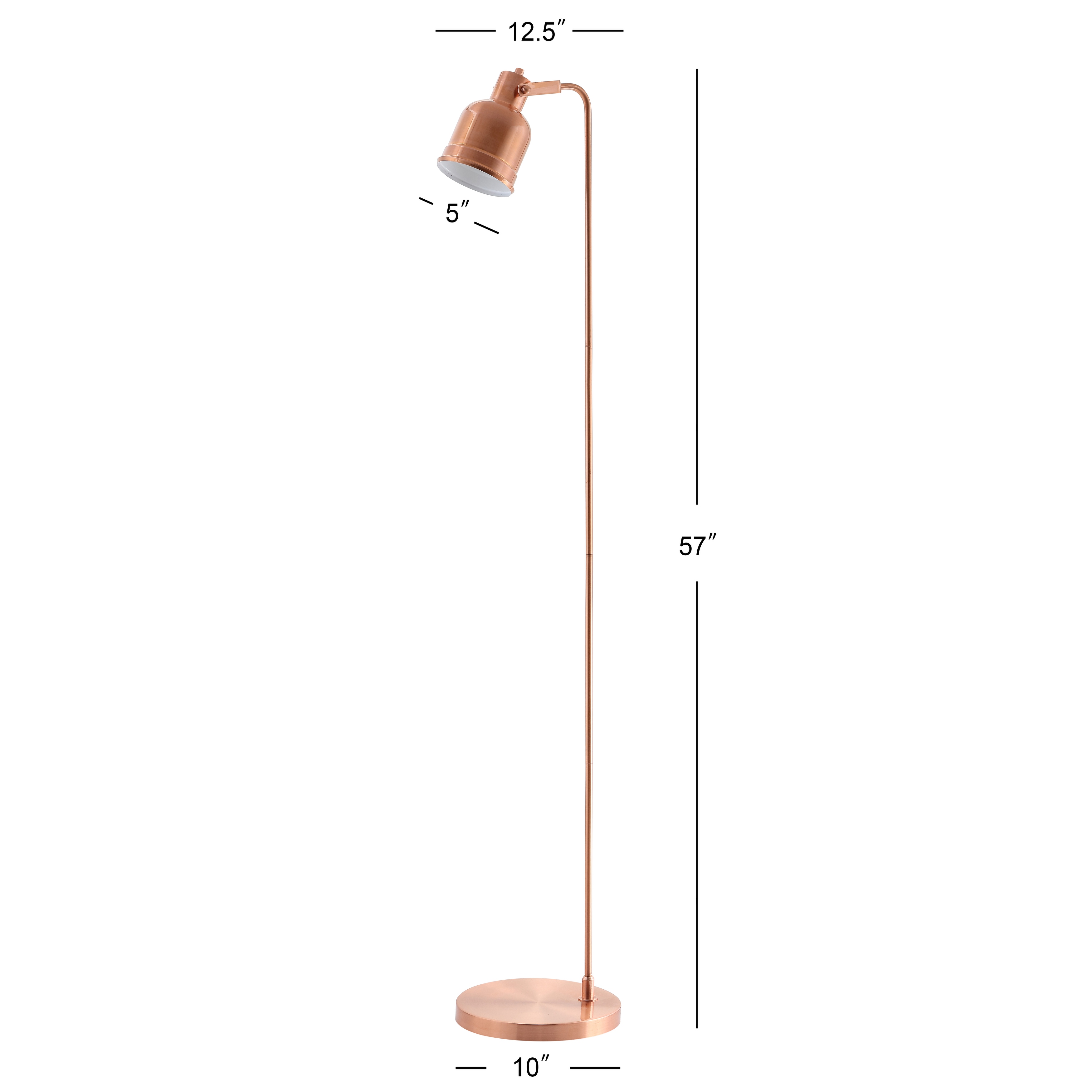 Copper anglepoise floor lamp outlet