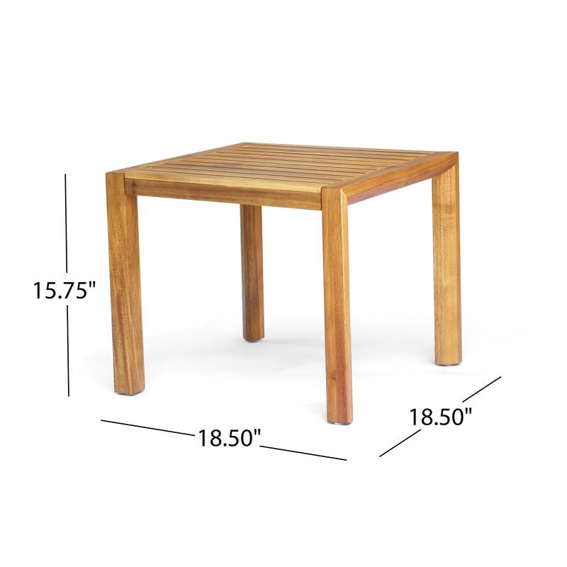 Roomfitters Leah 3-Piece Outdoor Chat Set, Patio Conversation Chairs with Side Table for Garden or Deck, Brown