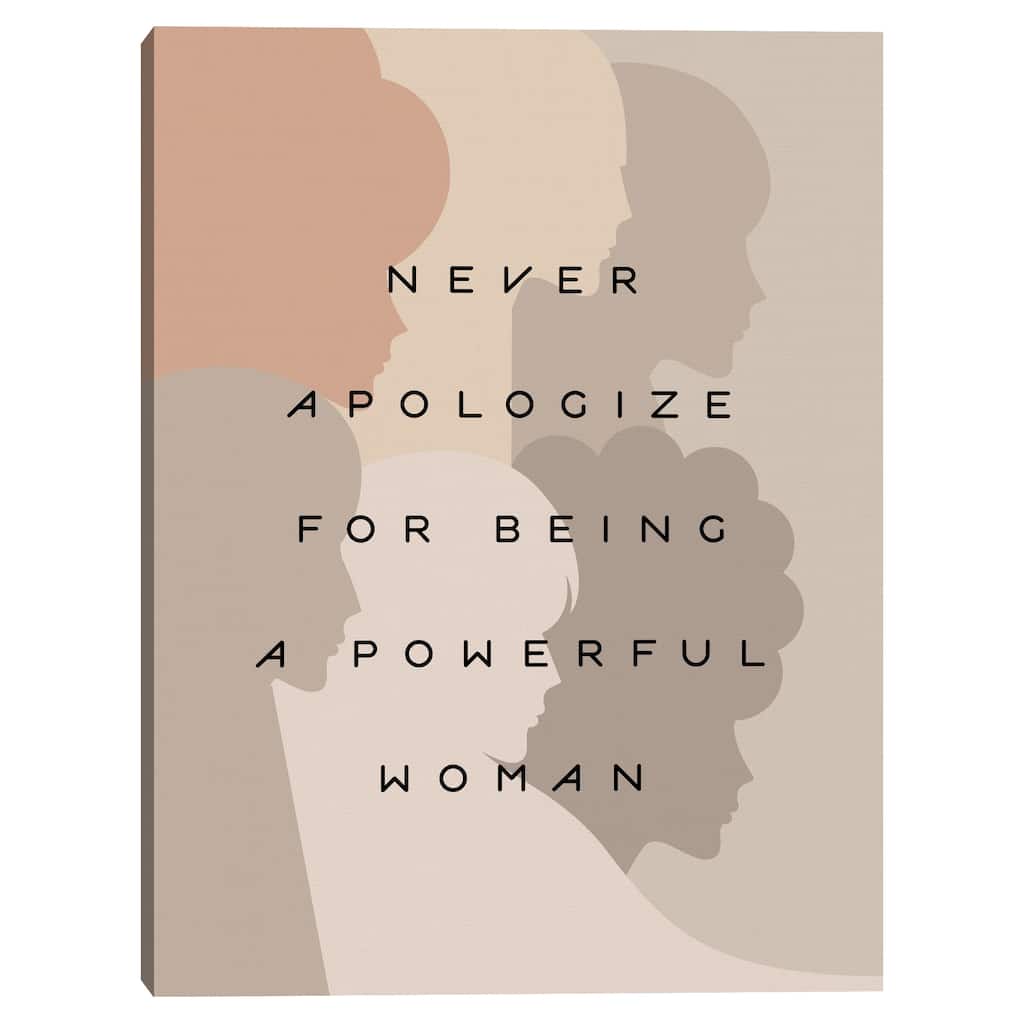 Never Apologize Canvas Art Print