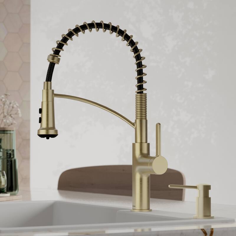 Karran Scottsdale Single Handle Commerical Pull-Down Sprayer Kitchen Faucet
