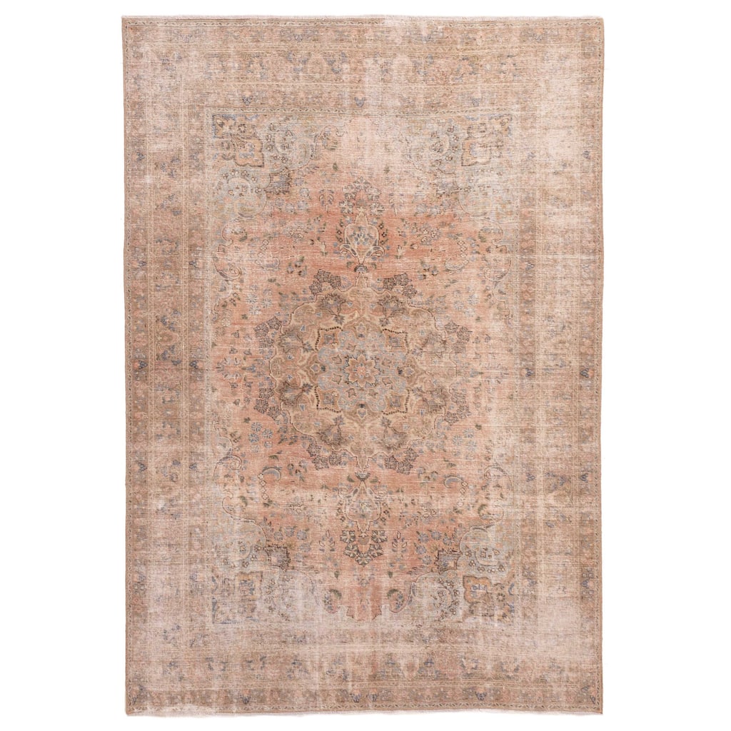 ECARPETGALLERY Hand-knotted Antalya Vintage Copper Wool Rug - 6'5 x 9'2