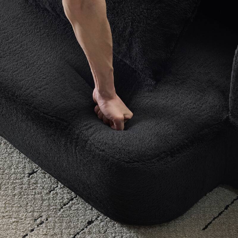 Sectional Sofa ,Foam Fold-Out Bed for Small Spaces & Home Offices