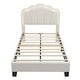 preview thumbnail 10 of 48, Upholstered bed with LED lights