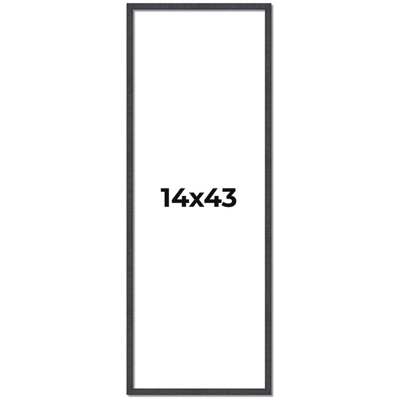 14x43 Frame Brown Solid Wood Picture Frame - Complete Modern Photo
