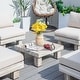 preview thumbnail 20 of 29, Outdoor Aluminum Conversation Sofa Set with Sponge-filled Cushion