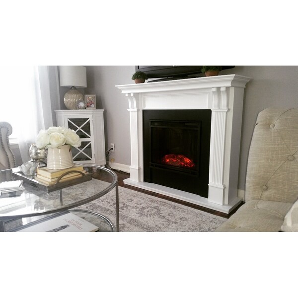 Ashley White Electric Fireplace By Real Flame Free Shipping Ashley White Electric Fireplace By Real Flame Free Shipping Today 6518695