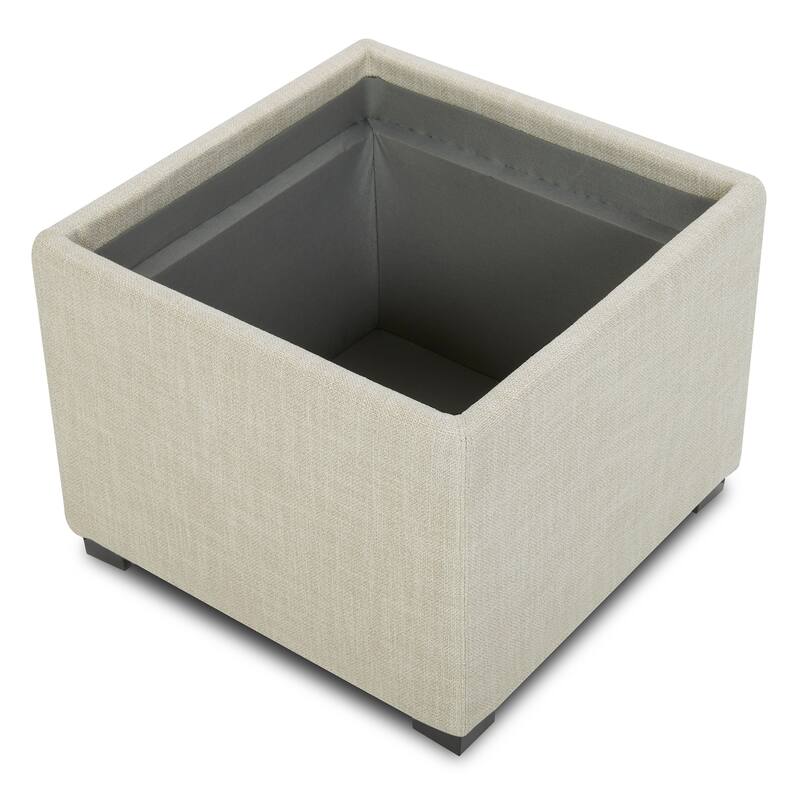 Spruce & Spring Ethan Storage Stool Ottoman