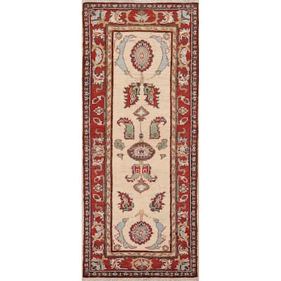 Kazak Oriental Runner Rug Hallway Hand-Knotted Wool Carpet - 2'1" x 5'9"