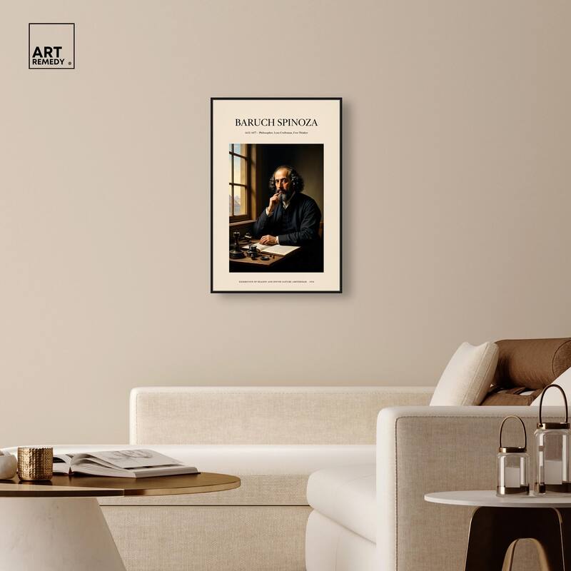 Philosopher Spinoza Canvas by Art Remedy