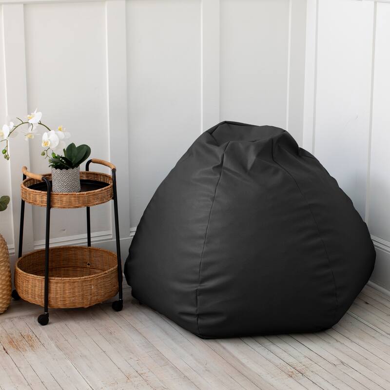 Atrium Collection Pazi Pod - Designer Foam Bean Bag Chair for Home Theaters, Offices, Schools & Reception - Faux Leather