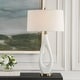 preview thumbnail 2 of 6, Uttermost Promenade White Table Lamp - 33.25" H X 18" W X 12" D