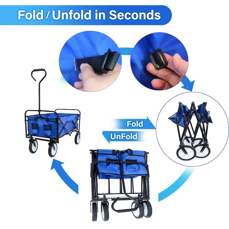 Folding Wagon Garden Shopping Beach Cart