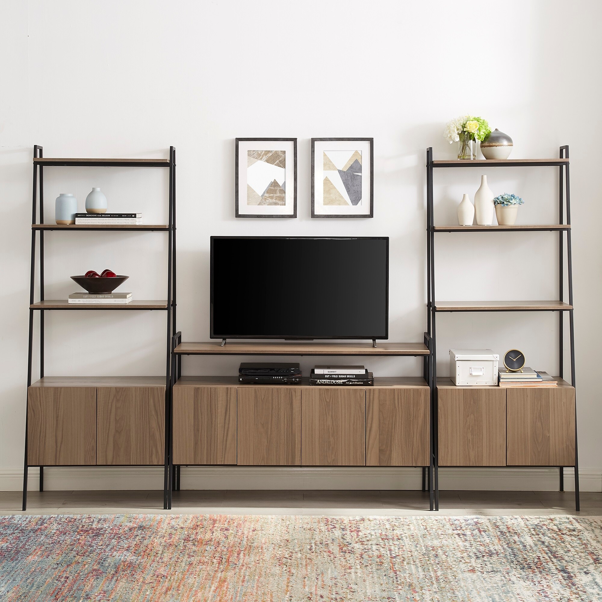 Shop Carbon Loft Lahuri 3 Piece Ladder Storage Entertainment Wall