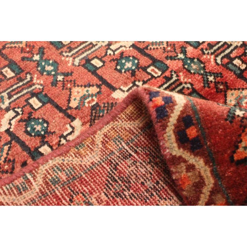 ECARPETGALLERY Hand-knotted Andelz Dark Red Wool Rug - 3'1 x 9'2