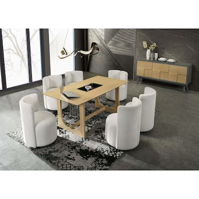Natural Finish Dining Table