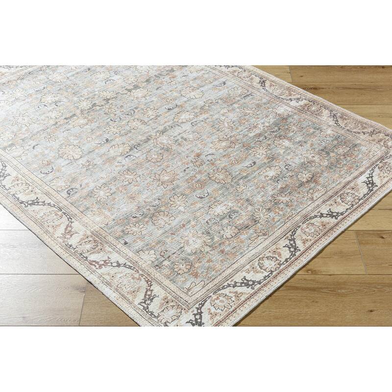 Livabliss Amelie Washable Traditional Area Rug