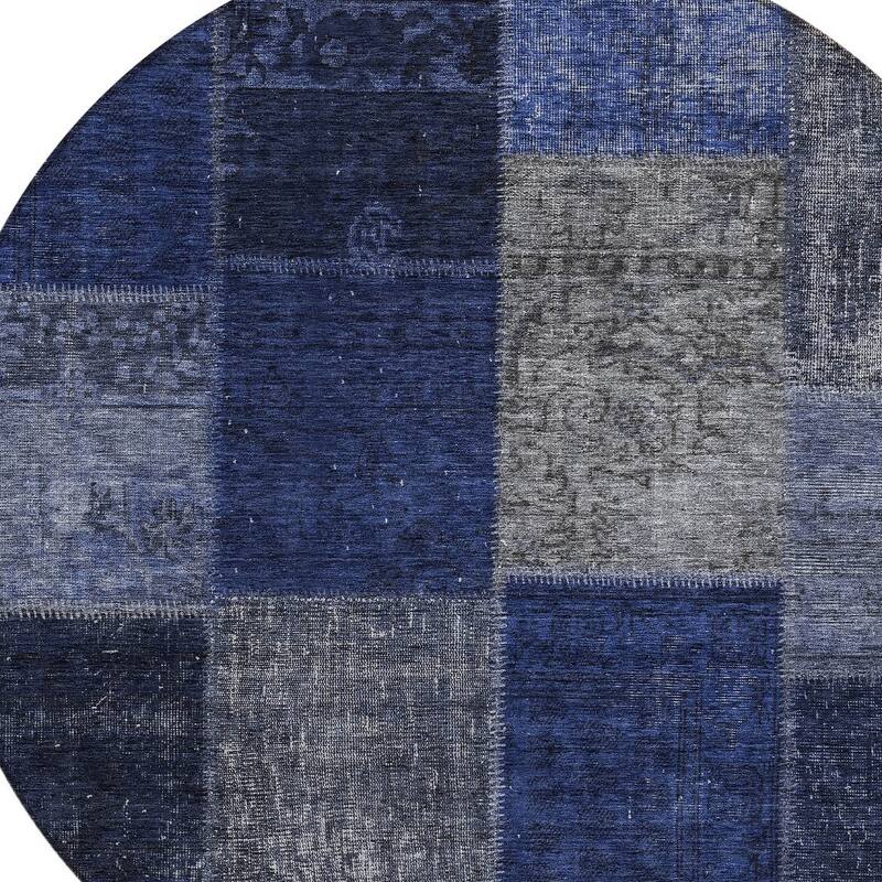 HomeRoots Patchwork Transitional Rectangle Outdoor Rug